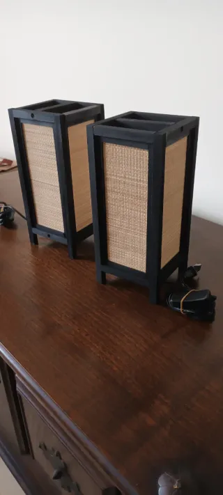 Candeeiros Japoneses Madeira e Bambu