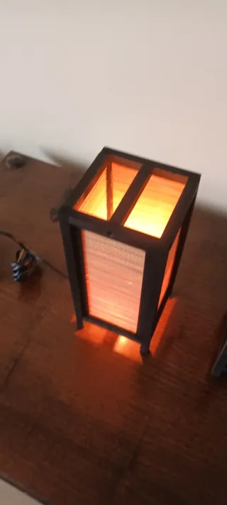 Candeeiros Japoneses Madeira e Bambu