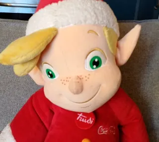 Coca Cola Trudi Folletto Natale peluche 70 cm