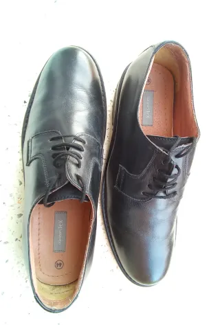 Zapatos de piel negros para hombre