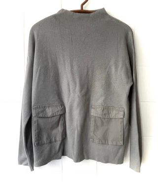Jersey Zara gris mujer