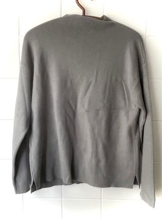 Jersey Zara gris mujer