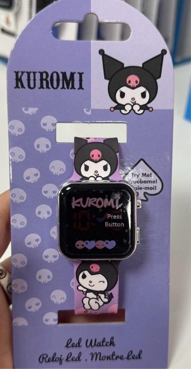 Relógio LED Kuromi digital