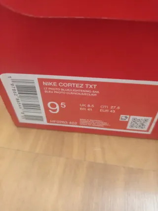 Zapatillas Nike Cortez Azul y Amarillo