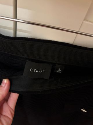 Falda corta negra Cyrus Talla única - S / M