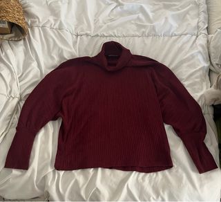 Jersey Mango cuello alto granate Talla S