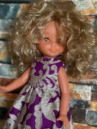 Vestido Nancy Morado Bordado