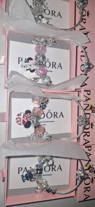 Pulsera Pandora Acero con Abalorios