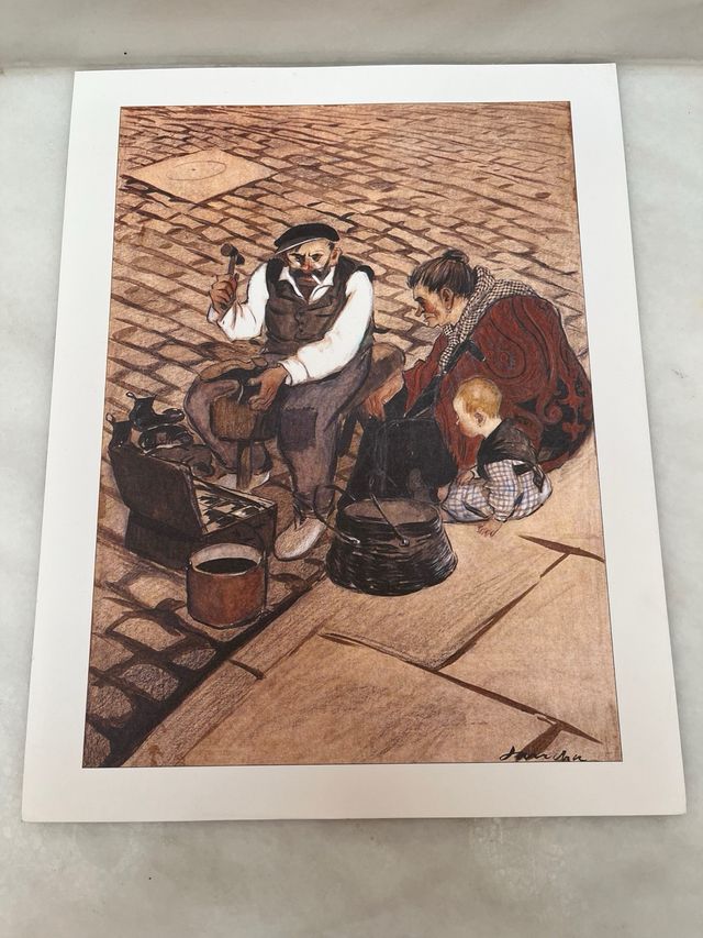 9 reproduciones de pintores y su biografía al dors