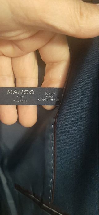 Traje de chaqueta azul Mango hombre