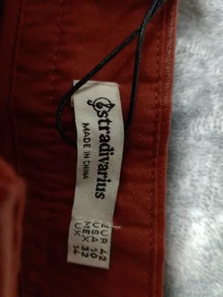 Falda marrón de cuero