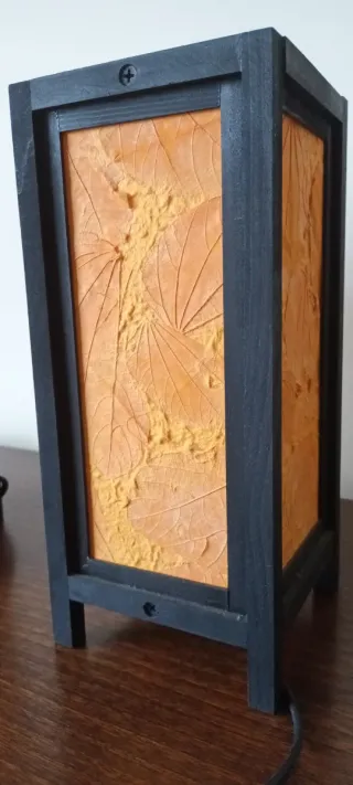 Candeeiros de Mesa Japoneses Madeira Papel