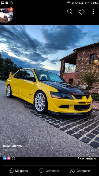 Capó de carbono Mitsubishi Lancer Evo 7/8/9