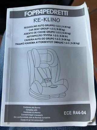 Seggiolino auto Foppapedretti Re Klino, 9-36 kg