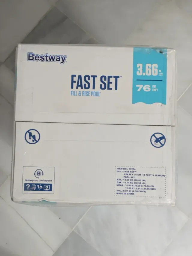 Piscina Bestway Fast Set 3.66m Set + Depuradora