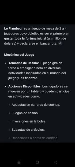 Juego de mesa Le Flambeur en francés