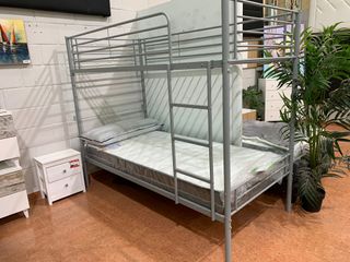 Litera individual metálica gris