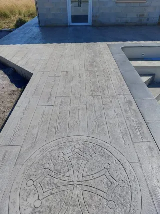 Hormigón impreso para exteriores