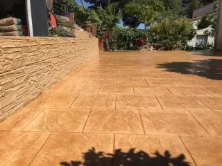 Hormigón impreso para exteriores