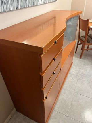 mueble de comedor, mesa y 4 sillas