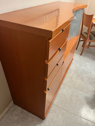 mueble de comedor, mesa y 4 sillas