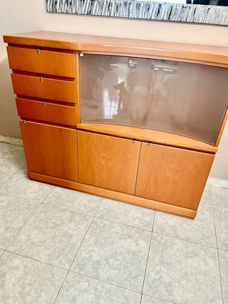 mueble de comedor, mesa y 4 sillas