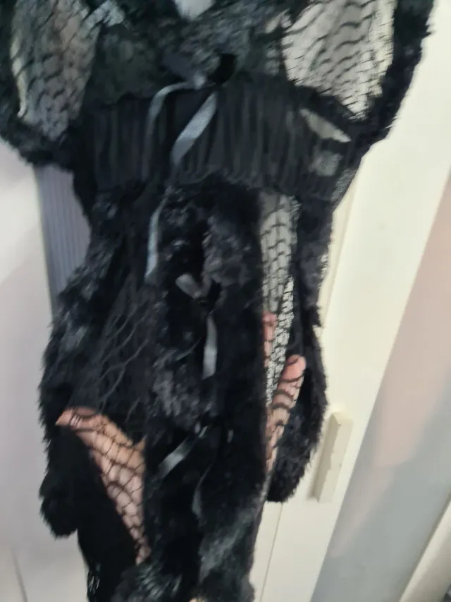 Lingerie sexy de renda preta