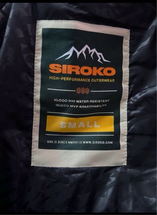 Peto de nieve Siroko Talla S