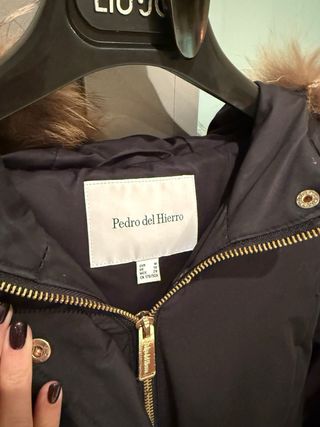 Abrigo Pedro del Hierro Talla M Negro