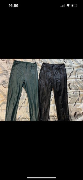 Leggings efecto piel Talla M (2 unidades)