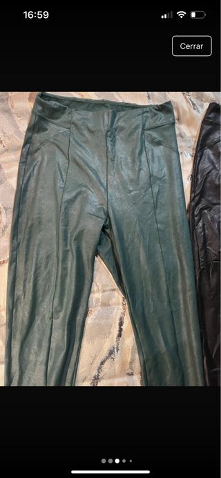 Leggings efecto piel Talla M (2 unidades)