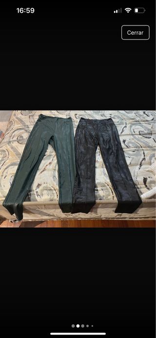Leggings efecto piel Talla M (2 unidades)