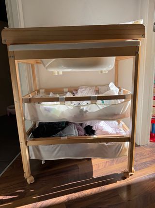 Cambiador bañera y almacenaje