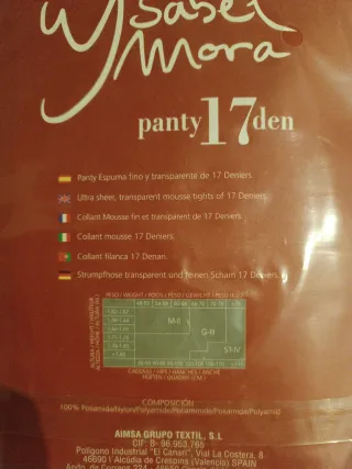 Pantys y Medias Isabel Mora