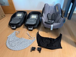 Maxi-Cosi CabrioFix Silla Coche+ 2 Bases+2parasol