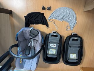 Maxi-Cosi CabrioFix Silla Coche+ 2 Bases+2parasol