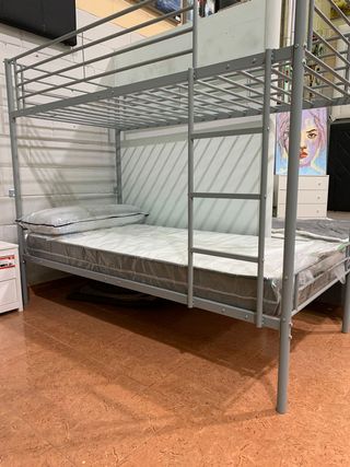 Litera individual metálica gris