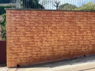 Pavimento impreso imitación piedra