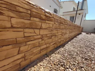 Pavimento impreso imitación piedra