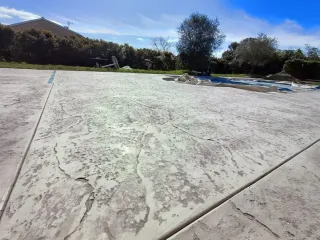 Pavimento impreso imitación piedra