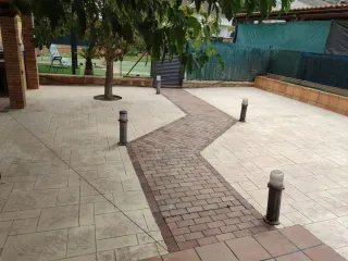 Pavimento impreso imitación piedra