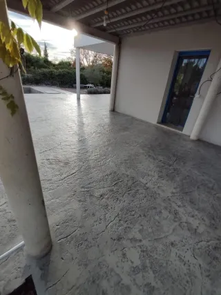 Pavimento impreso imitación piedra