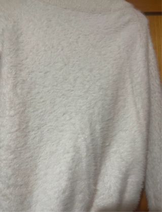 Jersey blanco peludo