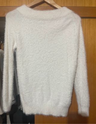 Jersey blanco peludo
