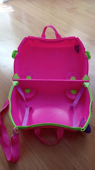 Maleta infantil Trunki rosa. Dos unidades.