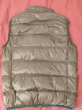 Chaleco Zara Dorado y Verde Oliva