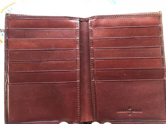 Tarjetero Piel Roberto Verino Marrón