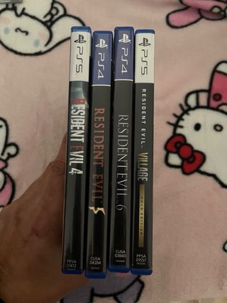 Resident Evil 4, 5, 6 y Village PS4/PS5