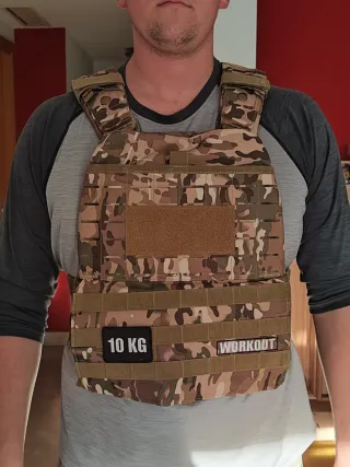 Chaleco Lastrado 10kg Camuflaje/Weighted vest 10kg