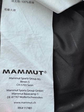 Chaqueta Mammut Mujer Talla S-XS